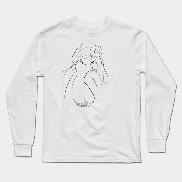 My Lil' Merling Long Sleeve T-Shirt by Sarah Butler